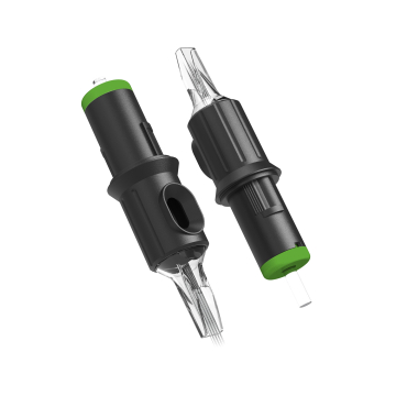 Box of 20 Ghost Black Needle Cartridges - Soft Edge Magnum Bugpin Long Taper