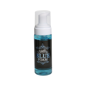 Bheppo Aftercare Blue Foam 150 ml pump bottle with black label