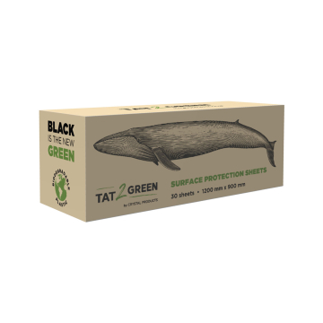 Box of 30 Tat2Green - Black Surface Protection Sheets - 1200mm x 900mm