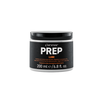 Cheyenne Prep Lube 200 ml jar for tattoo skin preparation and moisturizing