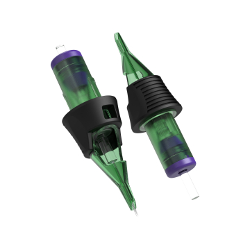 Ghost HEX Needle Cartridges - Stipple Shader, Long Taper, Box of 20