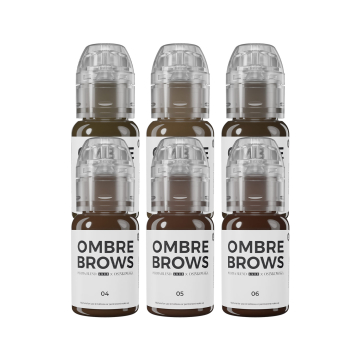 Perma Blend Luxe PMU Ink - Paulina Osinkowska Ombre Brows Set - 6x 15 ml Perma Blend Luxe PMU Ink - Paulina Osinkowska Ombre Brows Set - 6x 15 ml