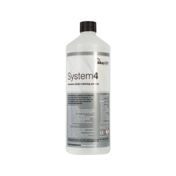 System4 Autoclave Steam Cleaning Solution 1L bottle with usage instructions