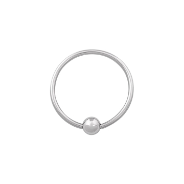 Tilum Titanium Captive Bead Ring with Ball
