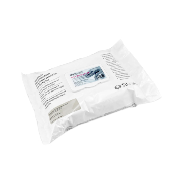 Pack of 80 Unigloves Wet Wipes Plus aldehyde-free hygiene wipes in white packaging
