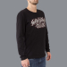 Luxury Hustle Wear Long Sleeve T-Shirt El Whyner 'Hustle Butter Deluxe' in Black