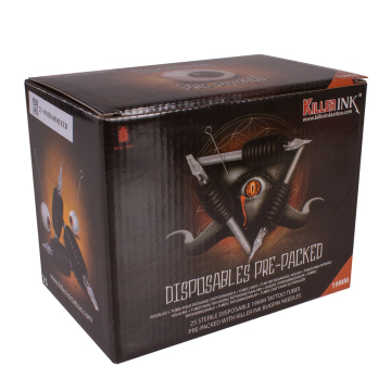 25 Mixed kertakäyttö grippi  / 19mm  gripit ja valmiiksi pakatut  Precision Bug Pin neulat