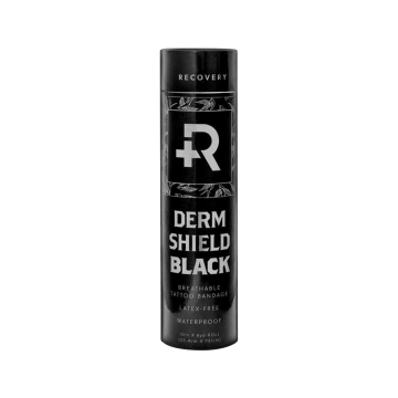 Recovery Derm Shield Protective Tattoo Film - 25 cm x 7.3 m - Black