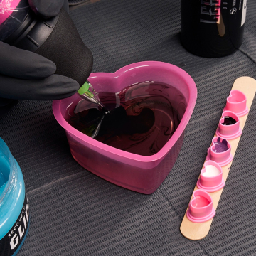 Saferly Heart Shaped Rinse Cups Pink - 150ml