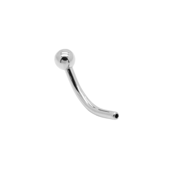 Tilum Titanium Threadless Bent Barbell with Fixed Ball