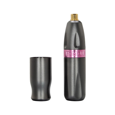 Bishop PMU Pen - Grey with Pink Spline - 2.5mm Stroke