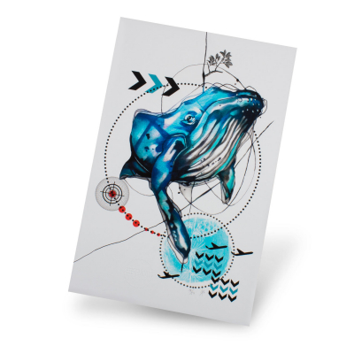 RemixIt Design (Ivana Tattoo Art) - Blue Whale Print (Limited Edition)