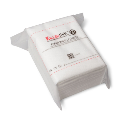 Pack of 50 Killer Ink Paper Wipes / Gauze