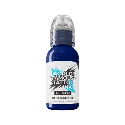 World Famous Limitless Tattoo Ink - Dark Blue 2 v2 30 ml