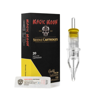 Box of 20 Magic Moon Cartridges 0.30MM Round Shader Medium Taper