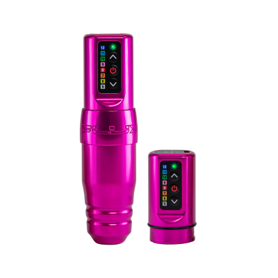 Microbeau Spektra Flux S PMU Permanent Makeup Machine with Additional Powerbolt - Pink / Bubblegum