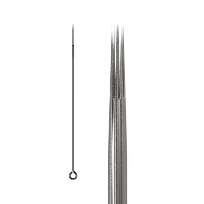 50kpl KWADRON neulat 0.35mm  LONG TAPER BUGPIN TEXTURED - Round Liner