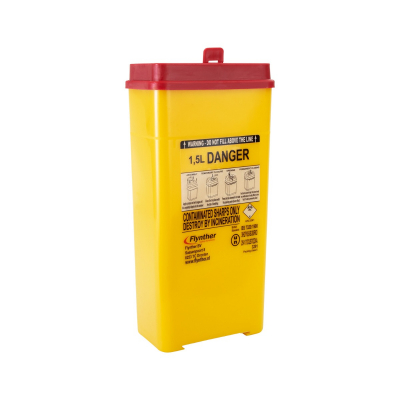 Flynther Sharps Bin 1.5L Capacity