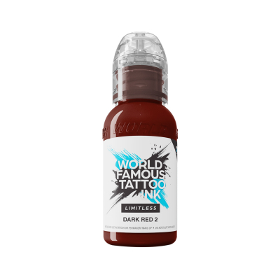 World Famous Limitless Tattoo Ink - Dark Red 2 30ml