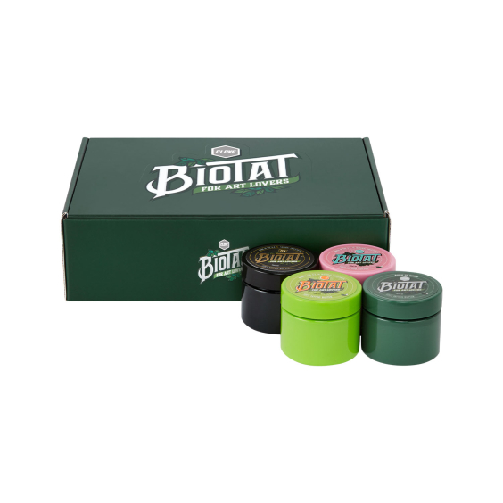 Box of 12 Assorted BIOTAT Tattoo Soft Butter 50ml Studio Display