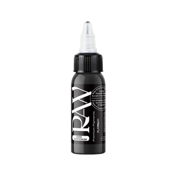 Raw Pigments Platinum - Dark Whitewash Tattoo Ink - 30ml