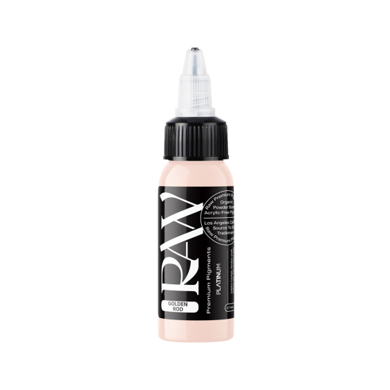 Raw Pigments Platinum - Golden Rod Tattoo Ink - 30ml