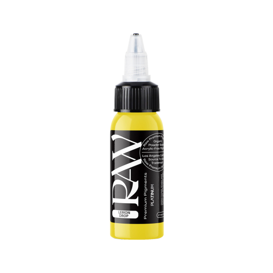 Raw Pigments Platinum - Lemon Drop Tattoo Ink - 30ml